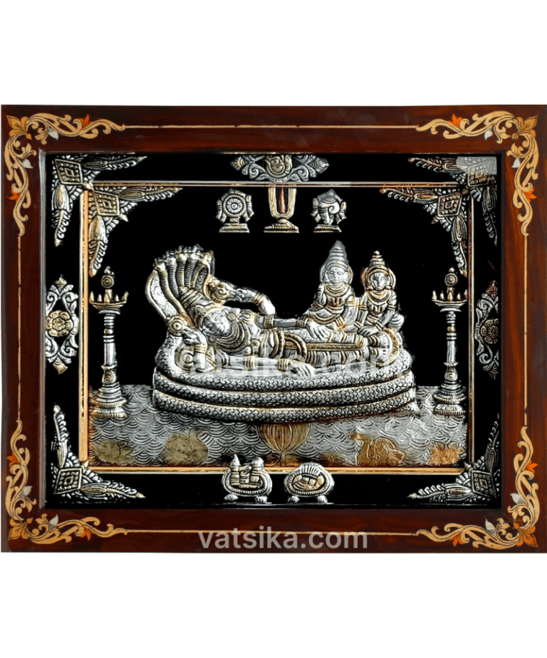 Ranganathaswamy 999 Pure Silver Photo Frame for Pooja Room – Antique ...