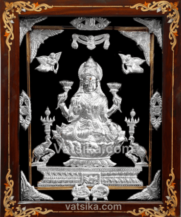 LAKSHMI DEVI SILVER in silver photo frame