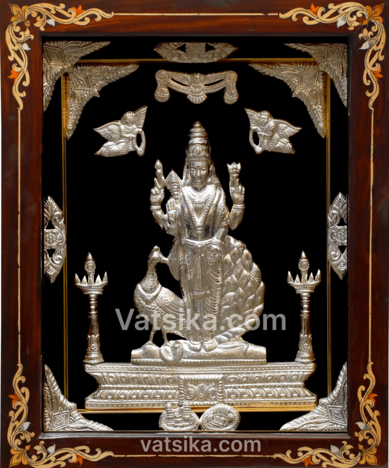 Subramanya Swamy 999 Pure Silver Photo Frame for Pooja Room – Silver ...