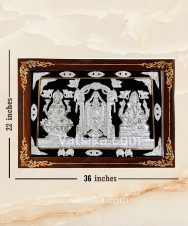 Customised - Handcrafted Pure Silver photo frames for Pooja room