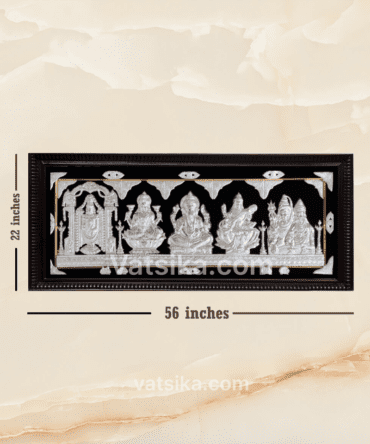 Customised - Handcrafted Pure Silver photo frames for Pooja room